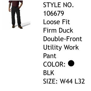 Mens Carhartt Black Cargo Utility Pants